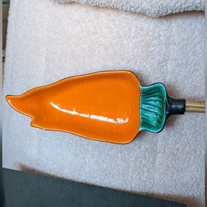 Vtg Handcraft Carrot Serving Dish